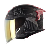 Casco Shaft Pro 240Dv Are We Alon Negro Rojo